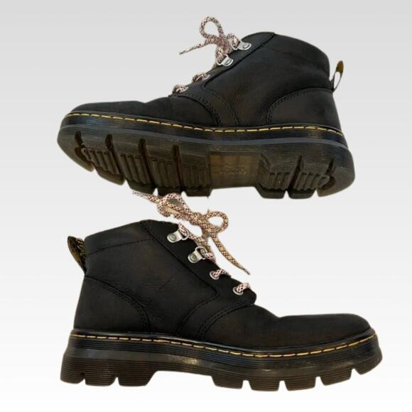 DR. MARTENS AIR WAIR Combs Wyoming Sherpa Fur Laced Womens Boots Sz 9. Great! - Picture 4 of 8